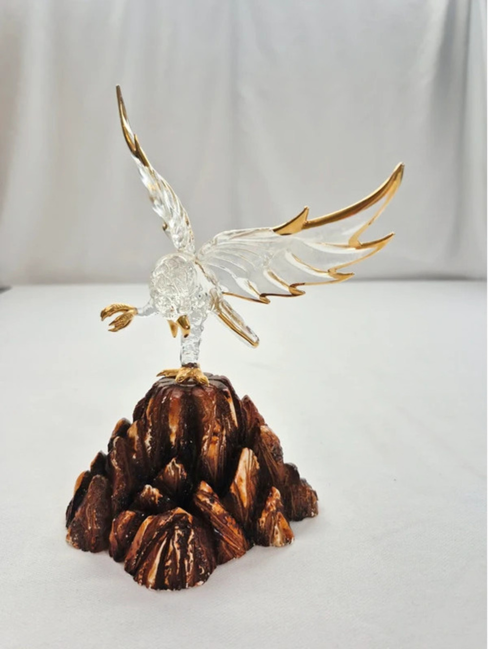Glass Baron American Bald Eagle 22K detail 6" x 7" M6 398G